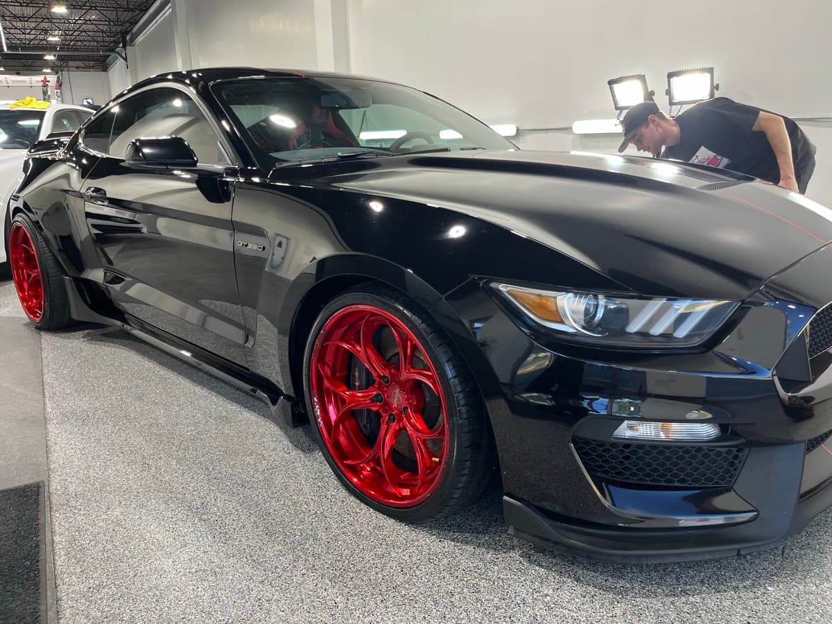 Premium full exterior vehicle detail with showroom finish at 2Clean Inc. Calgary