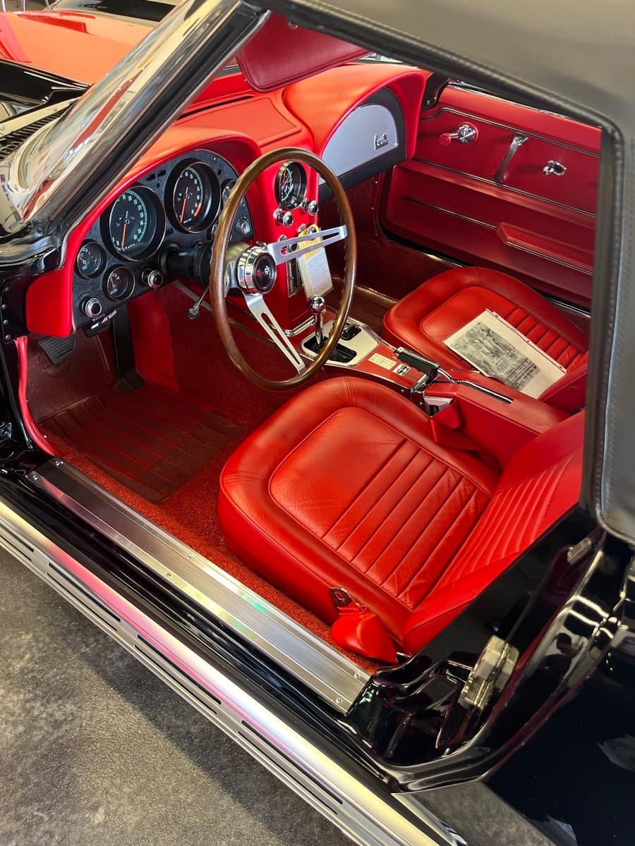 Full interior detail with dashboard conditioning and upholstery shampoo