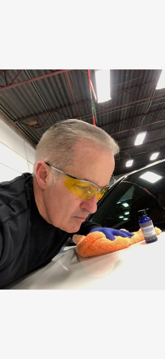 Steve from 2Clean Inc. performing professional vehicle detailing in Calgary Alberta